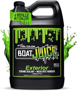 Boat Juice - Exterior Cleaner - Spray and Wipe Ceramic SiO2 Sealant - Water Spot Remover - Gloss Enhancer - Pina Colada Scent - 1 Gallon Refill Jug
