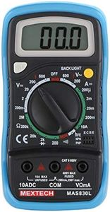 MEXTECH Battery Powered Mas830l 3 Digit, 1999 Counts, 600 Ac/dc Voltage Digital Multimeter