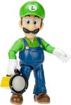 THE SUPER MARIO BROS. MOVIE 5”/ 12.5cm Luigi Action Figure with Flashlight Accessory