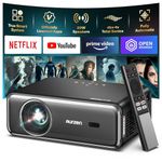 2025 Smart Projector with Dolby Audio ＆ NetfIix Officially, Auto Focus & Keystone, Full HD 1080P 4K Support, 20W Speakers, dbx-tv Total Sonics, for Home Cinema Bedroom Android IOS