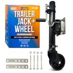 1200lbs Boat Trailer Jack with Wheel Trailer Tongue Jack Wheel Marine Trailer Jacks Bolt On Lift Roller Swivel Stands Utility Parts Hitch Heavy Duty Two Wheel Single Wheel Boat Lift Kit 1200 lb