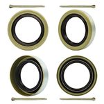 RV Murts 4 Double Lip Grease Seals ID 1.719" x OD 2.565" for 3500lb #84 Trailer Axle Replacement, 171255TB, 010-019-00 Dexter, 473336, Spindles Hub Wheel, Electric Brake Assemblies for Boat Trailers.