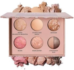 LAURA GELLER Baked Icons Complete Full Face Palette, Fair | All-in-One Makeup Palette with Baked Foundations, Blush, Bronzer, Highlighter, Eyeshadows | Coverage for Mature Skin | Travel-Friendly
