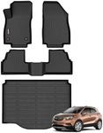 Binmotor-Floor Mats & Cargo Liner Set for Chevrolet Chevy Trax 2014-2023/2013-2023 Buick Encore (Not fit Encore GX), TPE All Weather Car Mats Trax | Custom Fit for Chevy Trax Floor Liners