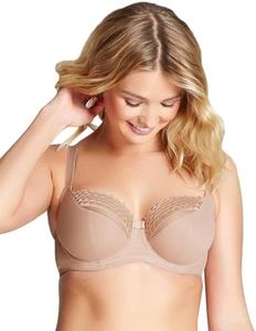 Cleo by Panache Asher Underwire Balconnet Bra (9971) 36HH Latte, Latte, 14HH