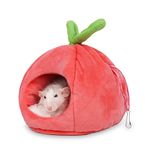 Rat Beds, Small Animal Washable Cage Accessories Pet Hideout House, Hamster Hideout Syrian Hideout, Sugar Glider Hammock for Cage for for Dwarf Hamsters Squirrel Chipmunks (Pink)