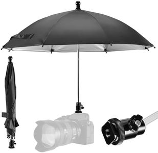 DSLR Mirrorless Camera Hot Shoe Umbrella Rain Cover Protector Sunshade (Black)