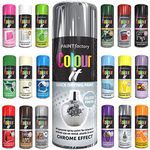 Classic Signature - 1 x All Purpose Chrome Effect Aerosol Spray Paint 400ml Quick Drying Spray,Fast Dry and Excellent Coverage for Metal, Wood, Plastic and More