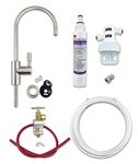 3M Under Sink Drinking Water Filter Kit System with AP2-C405-SG Bacteria Rated Filter Full DIY System (Brushed Nickel Tap)