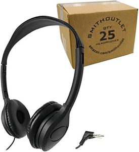 smithoutlet 25 unidades más de la cabeza auriculares bajo costo en bulk