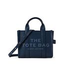 Marc Jacobs Women's The Leather Small Tote Bag, Blue Sea, 1SZ