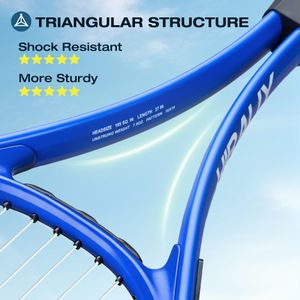 HIRALIY 27" Tennis Racket Set – Blue, Adult Size