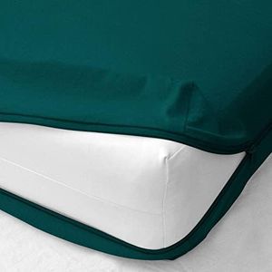 Twin Size Futon Covers - 100% Egyptian Cotton Futon Slipcovers - Foldable Armless Sofa Cover - Twin Size Futon Mattress Cover for Futon Sofa Bed - Zippered Futon Couch Cover, Teal