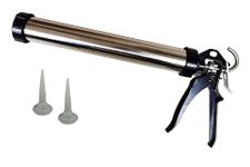 Sausage caulking Gun Sausage caulking Soft and Hard Glue Gun Economical and Practical caulking Beauty Sewing Tool Stainless Steel Pipe Material Labor Saving Design Sewing Tool