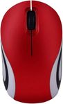 Ultra Small Wireless Mouse Mini Mouse 2.4Ghz Wireless USB Optical Portable Small Small Size Battery Powered with USB Receiver for Kids Ages 3-7 Compatible with Pc Laptop/Computer (Red)