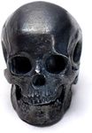 Glintbay Handmade Sterling Silver Skull Bead Motorcycle Heavy Locomotive Punk Pendant (Antique-M)