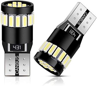 Anpro 10PCS T10 LED Ampoules de Voiture 21 LEDs 6000K Lumière Blanc Froid,Lampe Canbus Sans Erreur W5W T10 194 168 2825 158 175 pour Lampes de Lecture,Dôme,Feux,Coffre,Plaque d'immatriculation