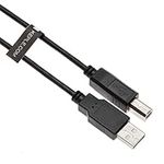 USB B Cable for DJ Midi Controllers, keyboards, samplers, effect pads, Syntesizers Numark, Pioneer, Native Instruments, Traktor, Denon, Akai to MacBook Dell HP 3m