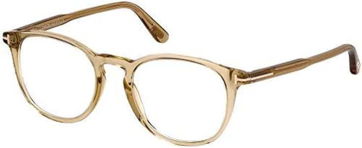 Tom Ford FT5401 Eyeglass Frames - Shiny Light Brown Frame, Shiny Light Brown Lenses, FT540151045