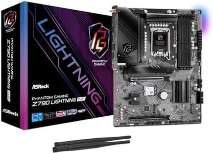 ASRock Phantom Gaming Intel Z790 Lightning WiFi ATX Motherboard LGA1700 DDR5 DIMM 7600 MHz 256 GB SATA3 6.0 Gb/s