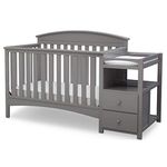 Delta Children Abby Convertible Crib 'N' Changer, Grey