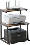 VonDream 3-Tier Desktop Printer Stand, Universal Size Printer Shelf Organizer with Wide Platform, Heavy-Duty Multi-Purpose Office Desk Shelves for Home Office Organization