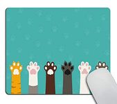 Wasach Extended Rectangle Gaming Mouse Pad Personalized Custom Design,Cat Paws Mouse pad,Gaming Mouse pad Non-Slip Thick Rubber Large Mousepad…