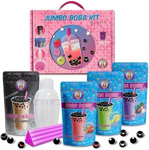The NEW Jumbo "Fruity Flavors" D.I.Y. Boba/Bubble Tea Party Kit by Buddha Bubbles Boba