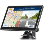 GPS Navigator for Car, Truck GPS 7 Inch Touch Screen, Latest 2024 Maps for Car GPS, RV GPS Support Voice Turn-by-Turn Guidance, Speed and Red Light Warning, Custom Truck Routing (Black)