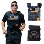 Unbrokenshop.com Weight Vest for WOD, Plate Carrier Vest up to 20lbs. Perfect for Crossfit. Chaleco Colette (camo)