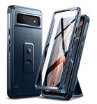 DEXNOR for Google Pixel 6A 5G Case, [Built in Screen Protector and Kickstand] Heavy Duty Military Grade Protection Shockproof Protective Cover for Samsung Google Pixel 6A 5G - Navy Blue
