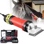MAHWER Electric Horse Clipper 690W, 6 Speeds Equine Trimmer, Dog Hair Clippers, with Tool Box, Horse Body Shaver, for Livestock (Color : 110v)