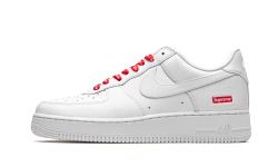 Nike mens Air Force 1 Low Supreme, White/White, 11 UK