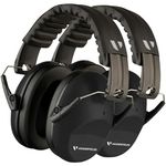 Vanderfields Hearing Protection Headphones 20dB Noise Reduction, Noise Cancelling Ear Muffs for Adults-Passive Ear Protection for Shooting Range, Fireworks, Construction, Lawn Mowing Safety Ear Muffs