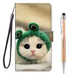 Grandoin Compatible with Samsung Galaxy S20 FE 5G/ S20 FE Lite, PU Leather Flip Cover Wallet Case with Magnetic Closure Stand Card Holder ID Slot Folio Soft TPU Bumper Protective Skin (Frog Cat)