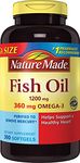 Nature Made Fish Oil Omega-3 1200mg, 300 Softgels