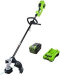 Greenworks 40V 14/16-inch Cordless String Trimmer (Attachment Capable), 4.0 Ah Battery and Charger Included STF456