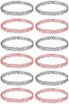 BodyJ4You 12PC Tattoo Choker Neckla