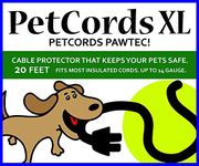 PetCords Dog And Cat Cord Protector- Protects Your Pets From Chewing Through Insulated Cables, Unscented, Odorless (REGULAR-20 FT, CLEAR (6 METERS))