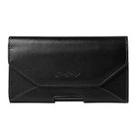 PU Leather Horizontal Executive Holster Pouch Case for Samsung Galaxy S9 / S9 Plus/LG G7 / Asus ZenFone 5 / 5Z / Sony Xperia XZ2 / XA 2 / Alcatel 3 / 3X / 5 / BlackBerry Motion (Black1)