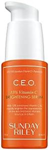 Sunday Riley C.E.O. 15% Vitamin C Brightening Serum, Orange, 1.0 Fl oz(pack of 1)