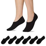 Snocks 6 Pairs of No Show Socks Women & Men - Non Slip Invisible Socks Men & Women Suitable As Loafer Socks & Socks for Flats