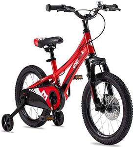 Royalbaby Explorer Aluminum Kids Bike 16 Inch Bicycle Front Shock, Training Wheel for Boys Girls Ages 4-8 Years, Red