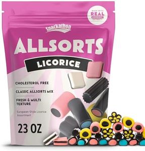 Snackathon Allsorts Licorice Candy Bulk, 23 oz Resealable Snack Bag, Gourmet European-Style Soft & Chewy Licorice Candy Assortment, Perfect for Snack Pack for Parties, Sweet Treats and Candy Bowls