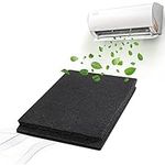 STCRERAG 2 Pcs Cut-to-Fit Carbon Pad Universal Activated Carbon Filters Removes Odor Sponge Filter Air Filter Compost Bin Filters Replacement for Air Purifiers Air Conditioner