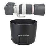 JJC LH-83D Bayonet Lens Hood and Cleaning Cloth for Canon EF 100-400mm f/4.5-5.6L is II USM Lens, Replaces Canon ET-83D