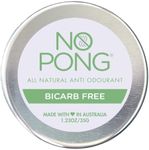 No Pong Bicarb Free, All-Natural Deodorant, Sensitive Cream Deodorant, Paraben-Free, Aluminium-Free, Plastic-Free, 35g