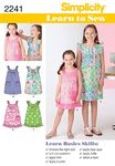 Simplicity Sewing Pattern 2241 Learn to Sew Child's and Girl's Dresses, Size HH (3-4-5-6)