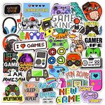 DETICKERS Gaming Stickers for Teacher Video Game Stickers Pack for Water Bottles Game Vinyl Stickers for Laptop(50 Pcs)