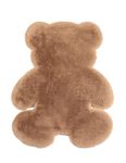 KRIPINC Bear Rug, Animal Rug, Faux Sheepskin Rug, Faux Fur Rug, Brown Fluffy Rug, Nursery Rug, Kids Rug, Bear Carpet for Living Room Bedroom Bedside